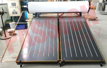 300L 200L फ्लैट प्लेट सौर वॉटर हीटर, ब्लू टाइटेनियम फ्लैट पैनल सौर कलेक्टर